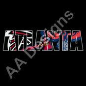 Atlanta Sports Teams logo mash up