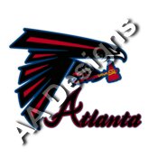 Atlanta Falcons Braves logo mash up