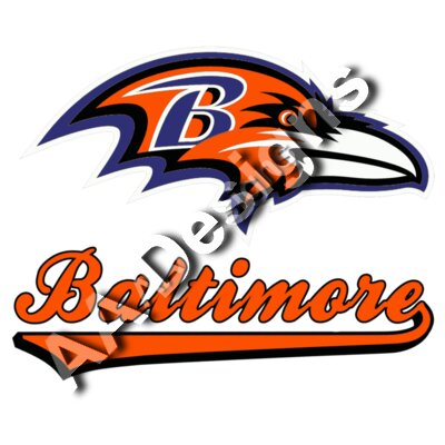 Baltimore Ravens Orioles logo Mash up