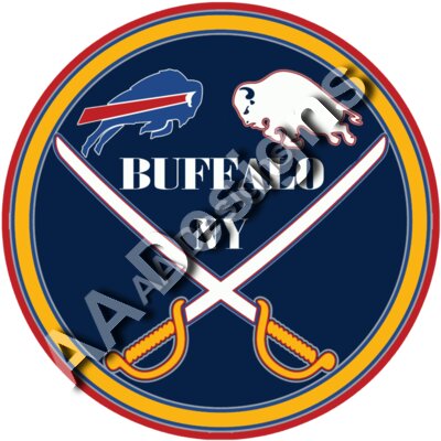 Buffalo Bills Sabres logo mash up