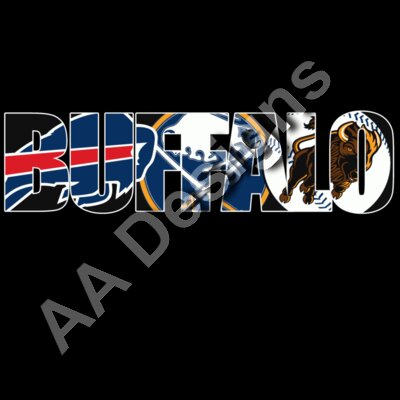 Buffalo Sport teams logo mash up