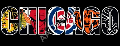 Chicago Sport teams logo mash up