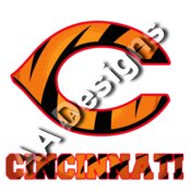 Cincinnati Bengals Reds logo mash up