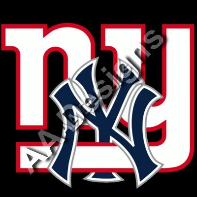 Ny Giants Yankees Logo mash up
