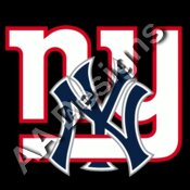 Ny Giants Yankees Logo mash up