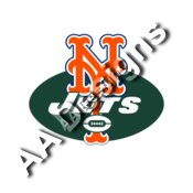 NY Mets Jets logo mash up