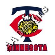Minnesota Vikings Twins logo mash up